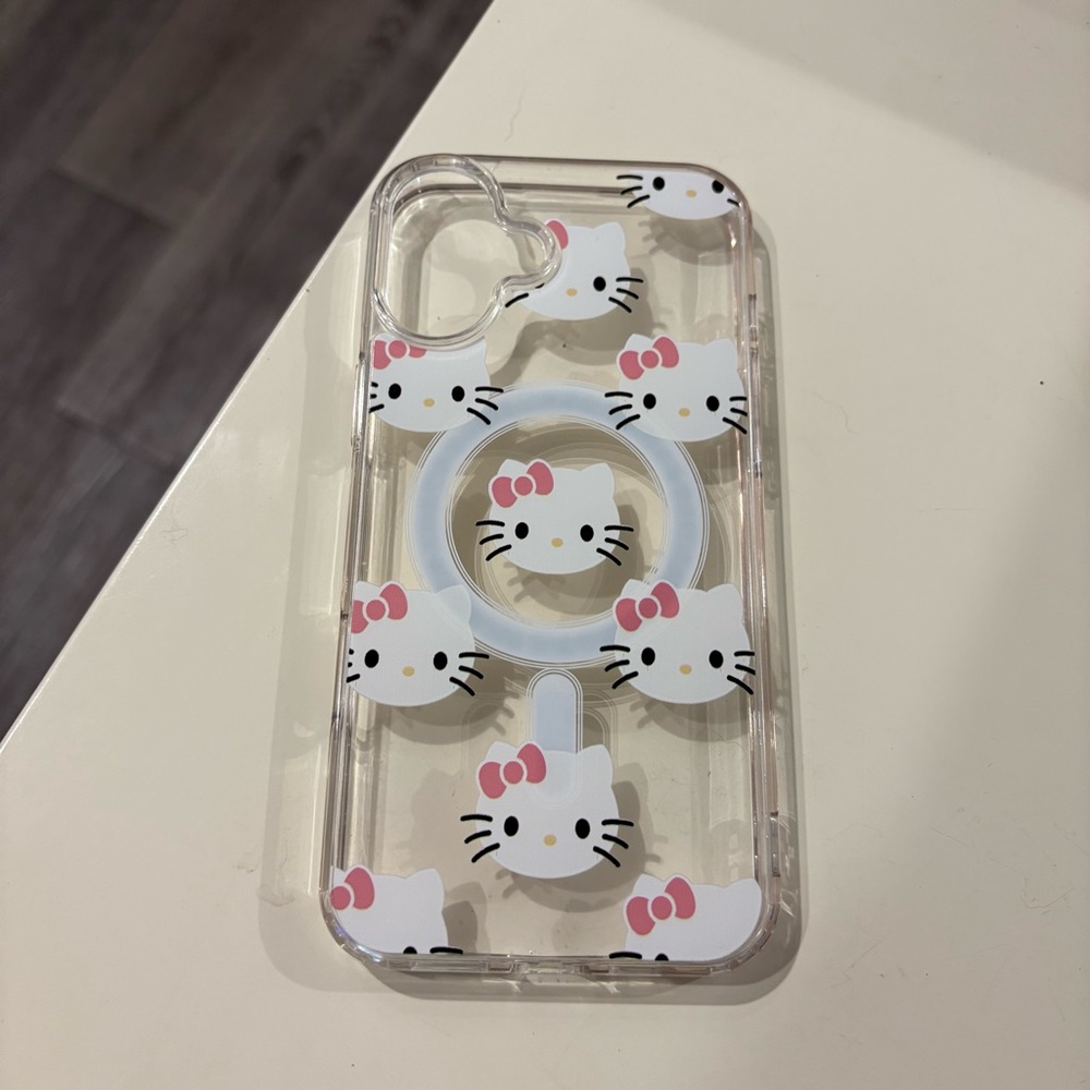 Hello Kitty Pink and White Phone Case with Protective Bumpers
